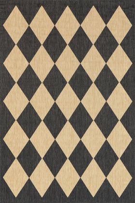 nuLOOM Sabina dark grey ivory colorway highlighting versatile styling for patios