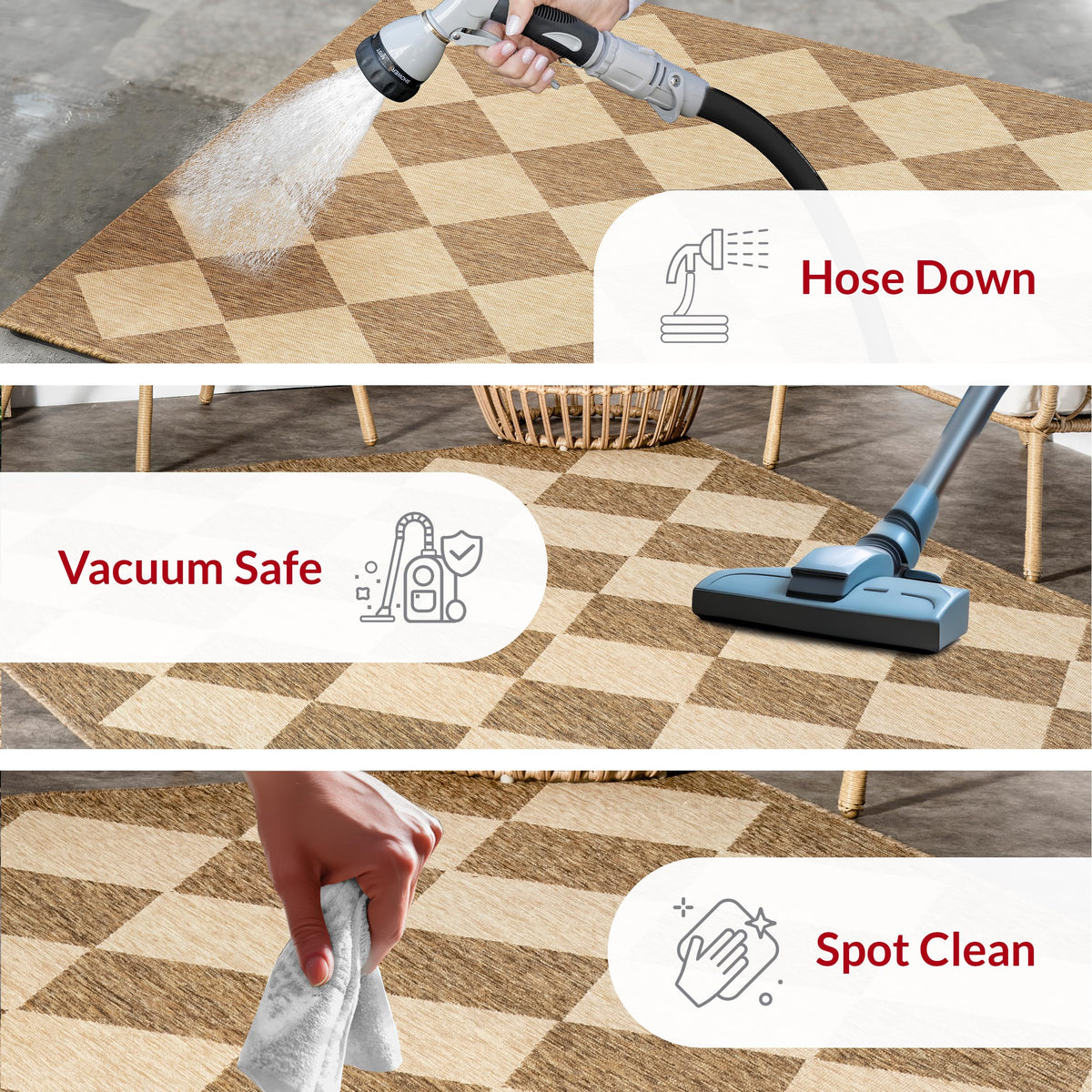 Ideal for busy households with kids and pets thanks to stain resistance.