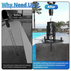 NUMAKY reinforced base reduces vibration during heavy drilling