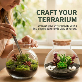 NUOBESTY closed terrarium demonstrates humidity-friendly micro garden concept