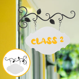 NUOBESTY flower pot hanger and sign bracket ideal for garden entryways