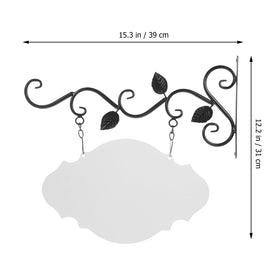 NUOBESTY wrought-iron wall hanger DIY frame for durable garden and entryway signs