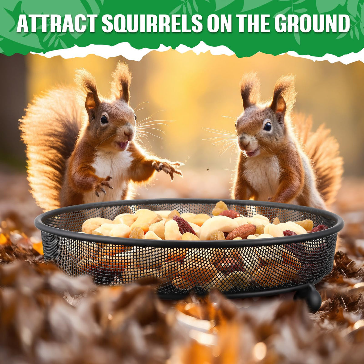 Nuogo 4pack bird feeder trays for multiple feeding spots.