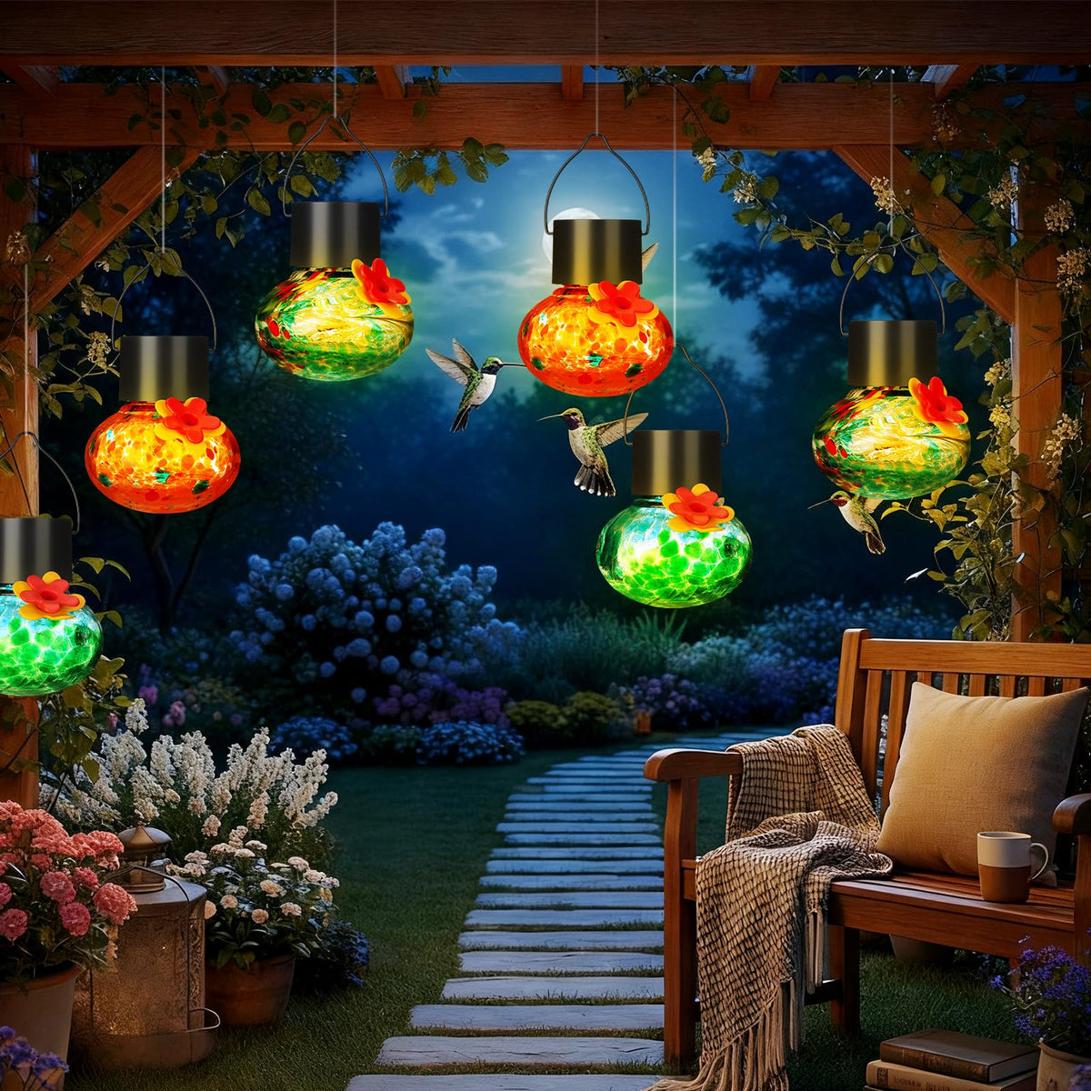 Nuogo garden hanging feeders for versatile indoor and outdoor placement