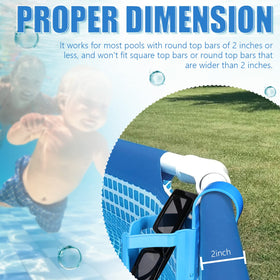 Nuogo poolside accessory blue holds sunglasses near water