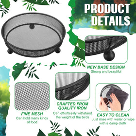 Nuogo rust-resistant seed tray for birds keeps seeds dry and accessible.