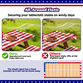 NUOLAN elastic edge keeps the cover in place during outdoor breezes.