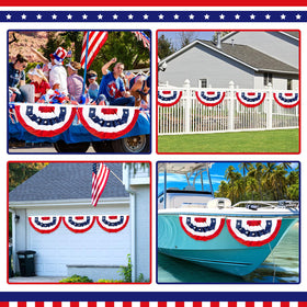 NUOLAN patriotic decor is versatile for indoors and outdoors.