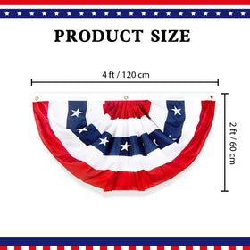 NUOLAN patriotic bunting with stars and stripes adds festive outdoor charm.