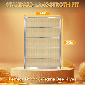 NUOMIC excluder showing Langstroth fit between brood and honey super