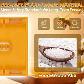 NUOMIC food-grade ABS and acrylic materials ensure durable, bee-safe construction.