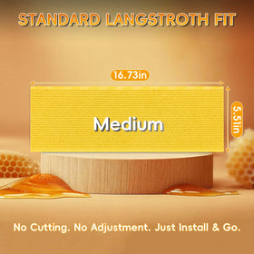 NUOMIC hexagonal honeycomb pattern guides straight, uniform comb growth.