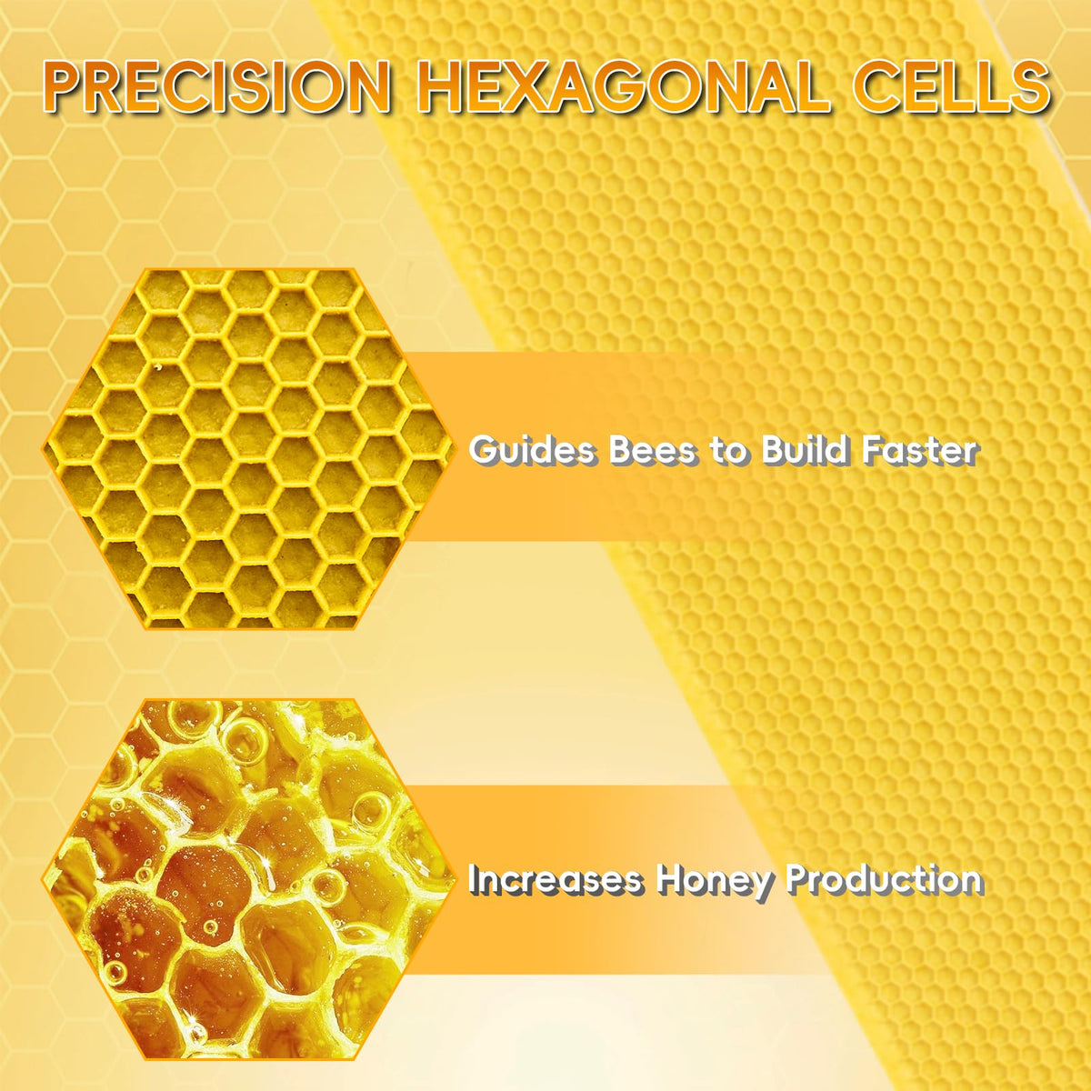 NUOMIC Langstroth-compatible frame fits 8- and 10-frame medium hives.