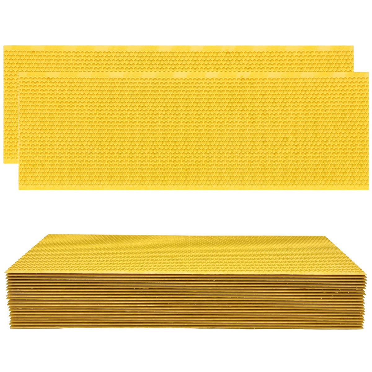 NUOMIC natural beeswax coated frame attracts bees and speeds comb drawing.