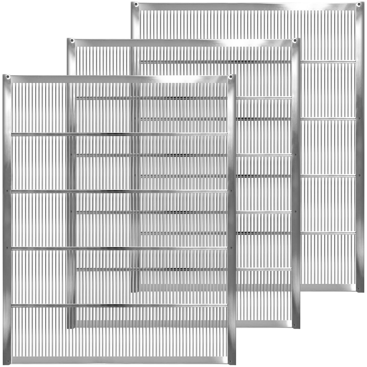 NUOMIC queen excluder in galvanized metal for 10-frame hive layout and brood-honey separation