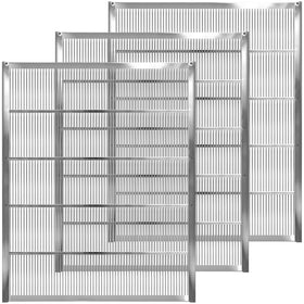 NUOMIC queen excluder in galvanized metal for 10-frame hive layout and brood-honey separation