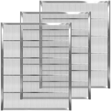 NUOMIC queen excluder in galvanized metal for 10-frame hive layout and brood-honey separation