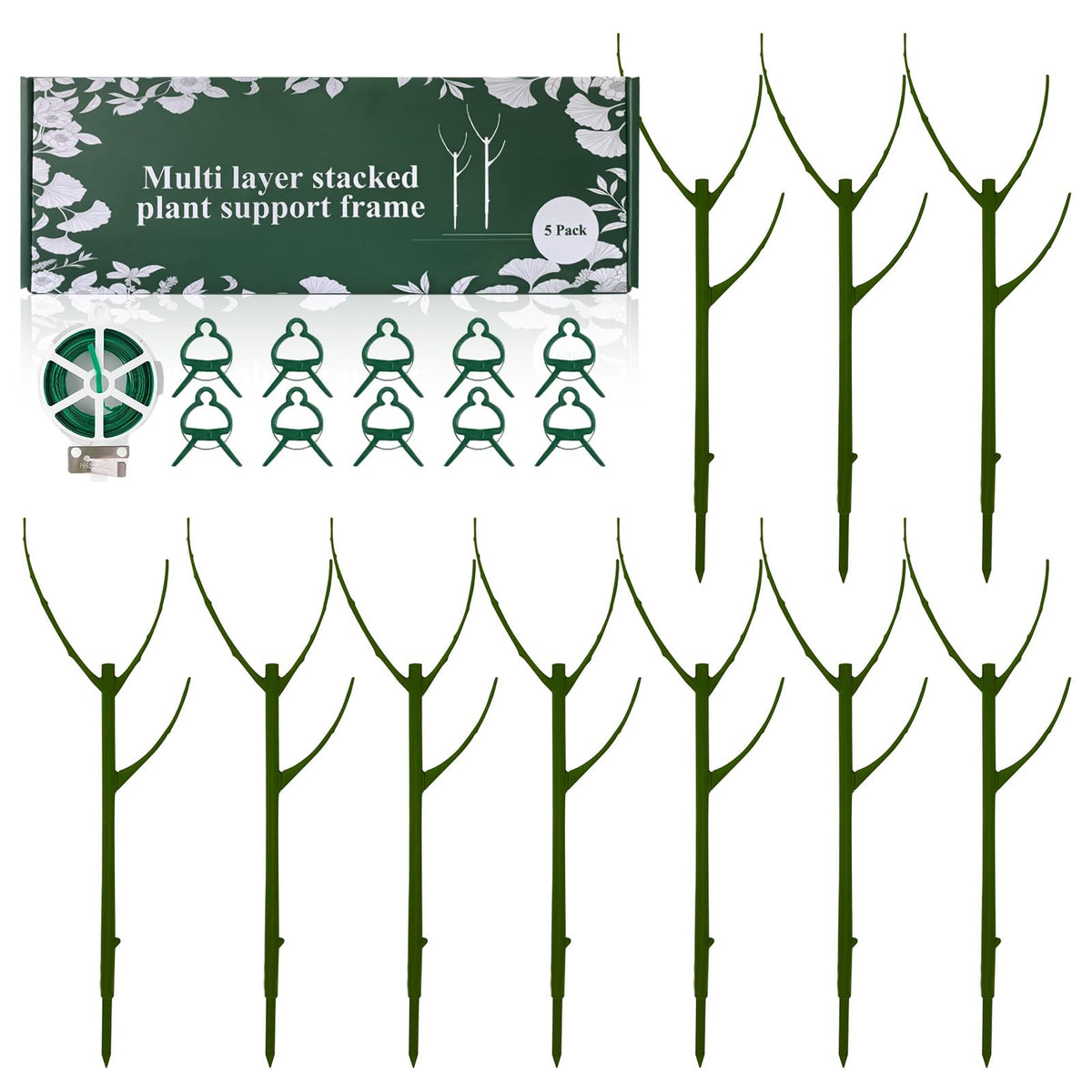 Nuotuv stackable monstera stake 11-inch supports upright growth for climbing plants