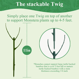 Nuotuv vertical-growth stackable stake aids climbers reaching higher