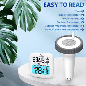 Nuovoware easy-to-use floating thermometer delivers quick, accurate readings.