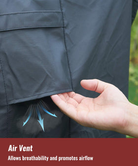 NUPICK air vents design to prevent moisture buildup on the fire table