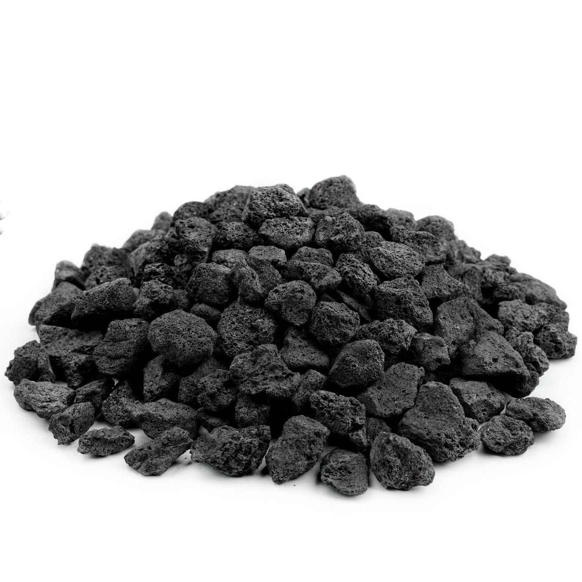 NUPICK lava rock pre-washed low-dust material eases setup and cleanup.