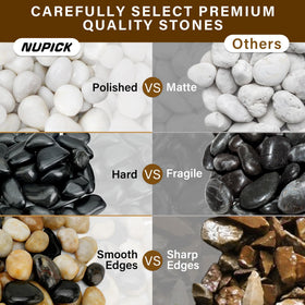 NUPICK polished aquarium gravel provides vivid, safe substrate for aquatic habitats
