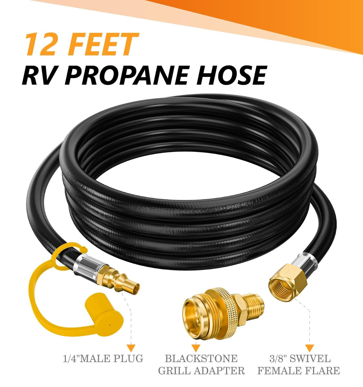 NUPICK premium three-layer material image highlights durable hose construction.