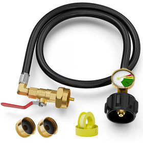 NUPICK propane refill adapter connects 20lb to 1lb for safe, efficient transfers.