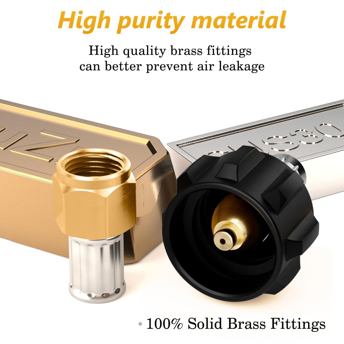 NUPICK adapter included for 3/8 flare to MNPT connections