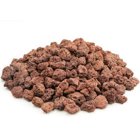 NUPICK durable lava rock conceals burners for a clean installation.