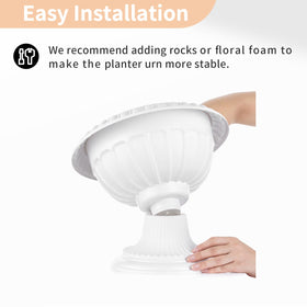 NUPTIO urn planter sized 31cm opening for versatile plantings.