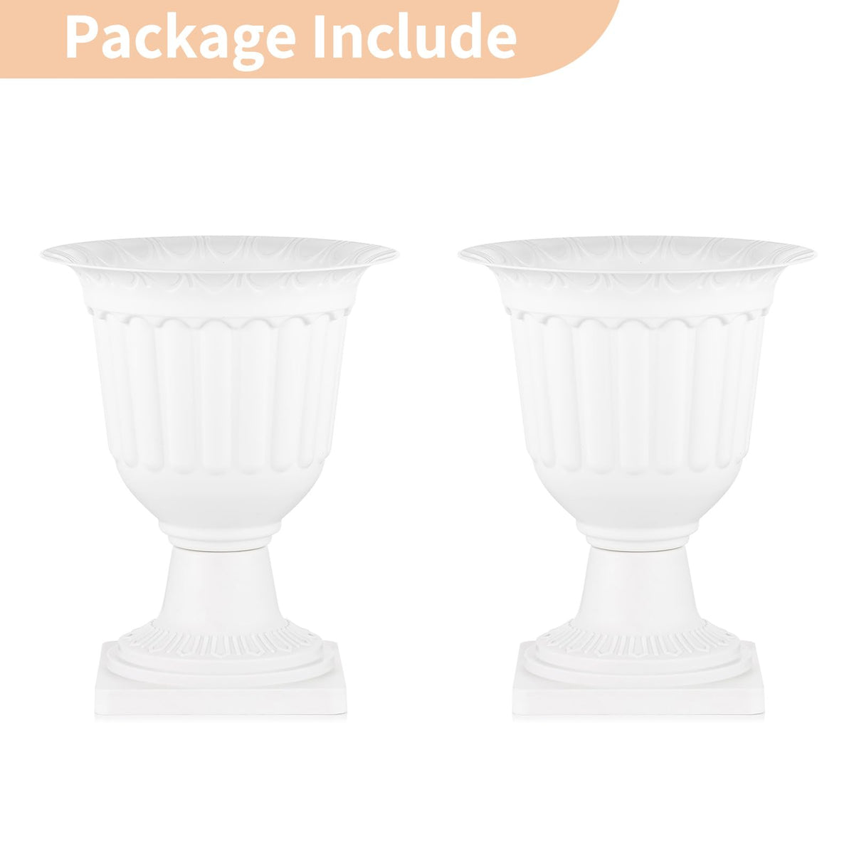 NUPTIO classic urn planter outdoors on balcony or garden