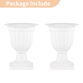 NUPTIO classic urn planter outdoors on balcony or garden
