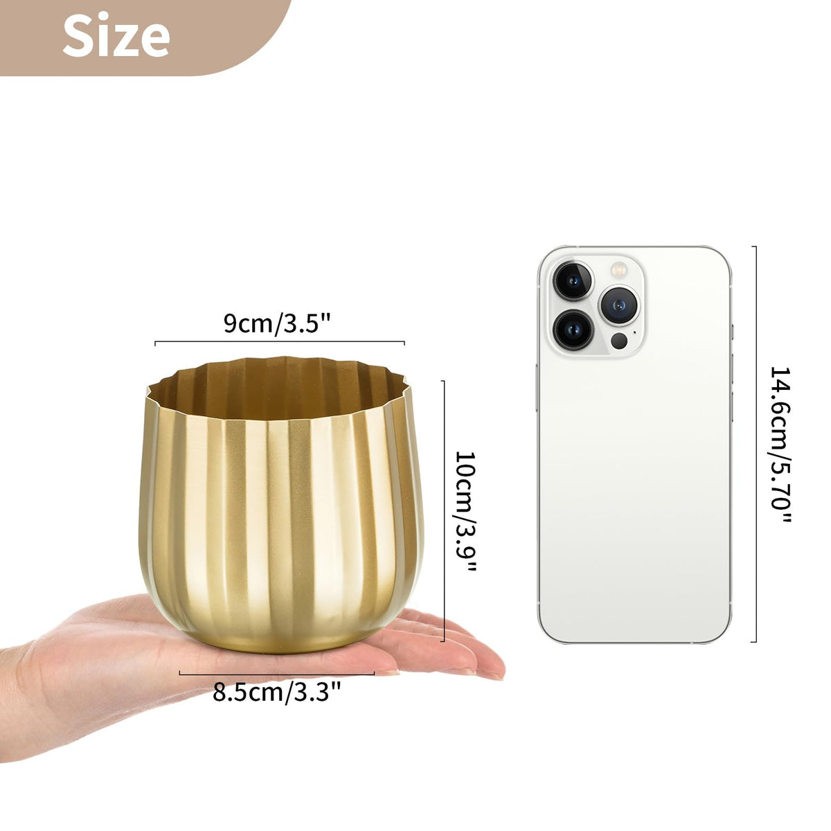 NUPTIO vintage-gold-vase decor complements offices and living spaces.