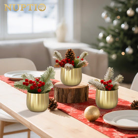 NUPTIO wedding-centerpiece-gold elevates tables with refined texture.