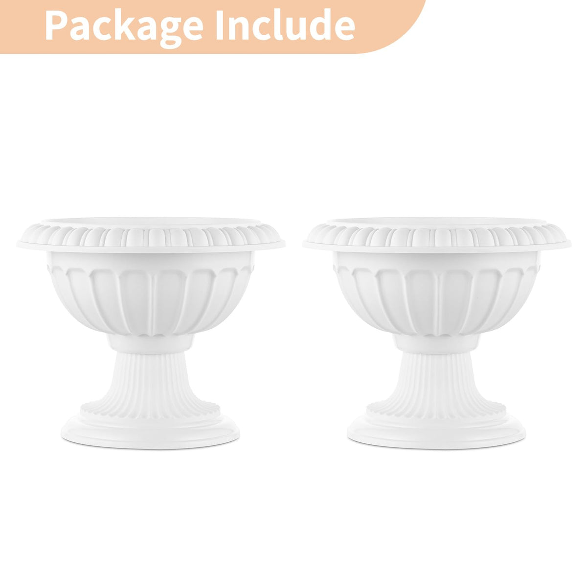NUPTIO classic urn planters for wedding or home decor accents.