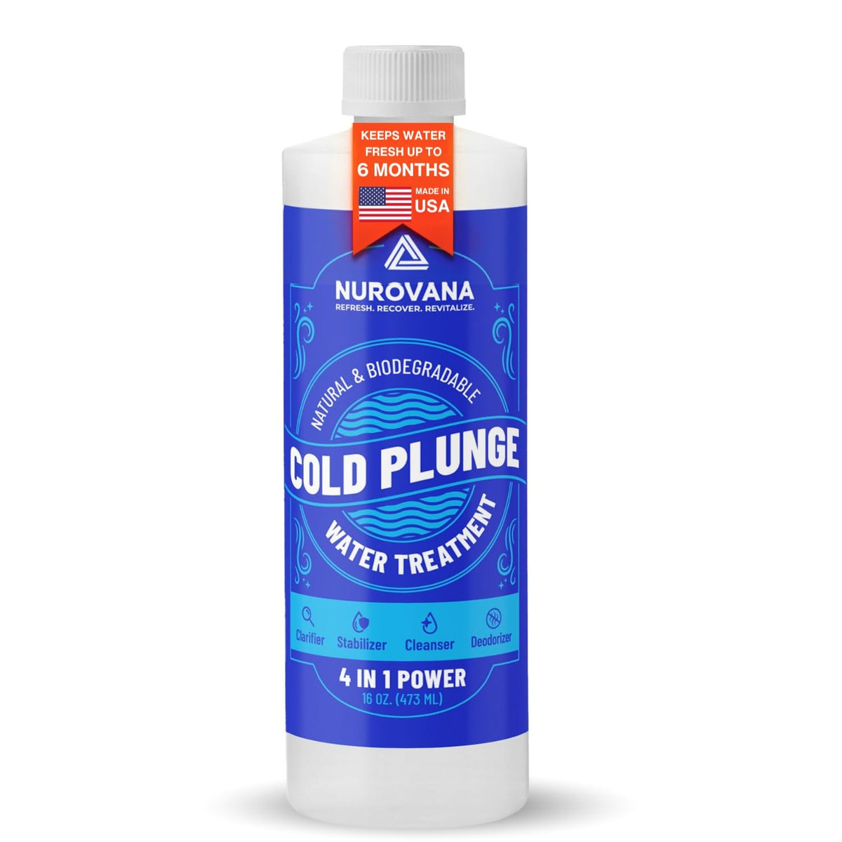 Nurovana cold plunge equipment protection: extends tub life with built-in prevention of scum buildup