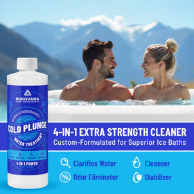 Nurovana cold plunge water cleaner: tackles grime to keep your ice bath fresh and inviting