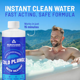 Nurovana cold plunge water stabilizer: balances chemistry for steady temperature and water clarity