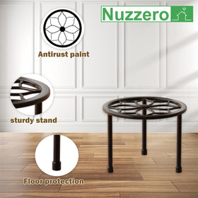 NUZZERO rust-proof coating keeps stands suitable for outdoors.