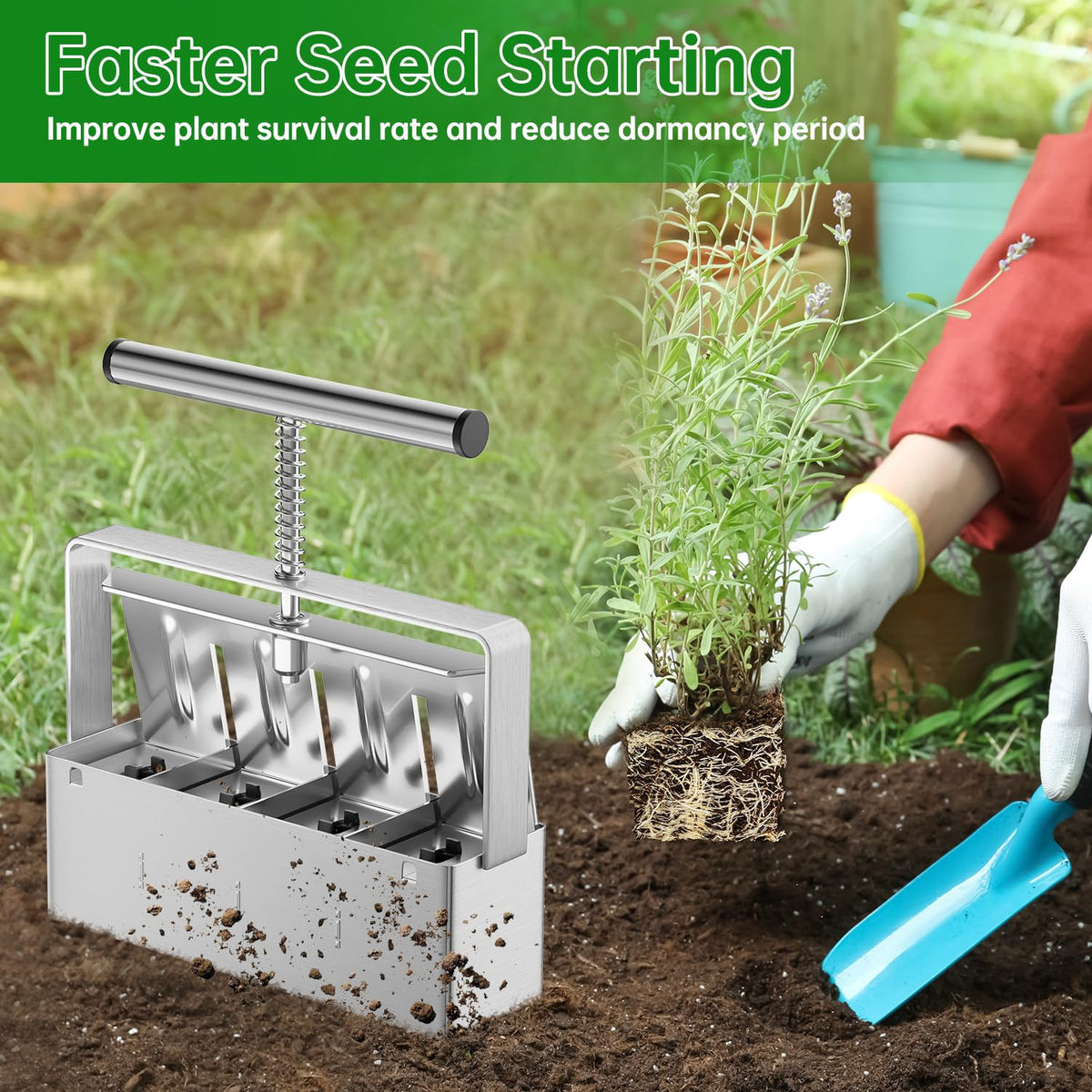 NVRGIUP recyclable, plastic-free tool for sustainable seed starting