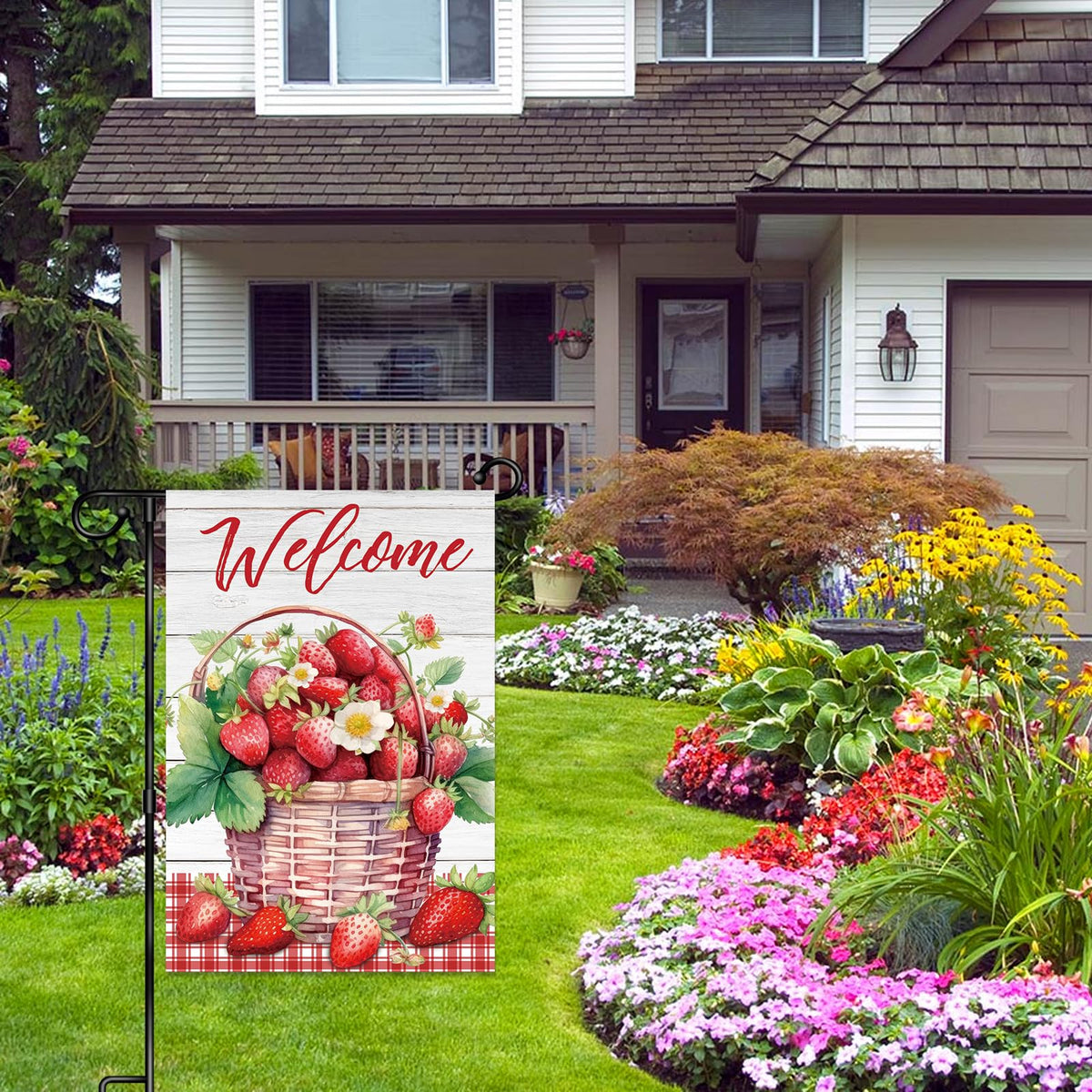 NW wall-hanging flag fits indoor and outdoor display
