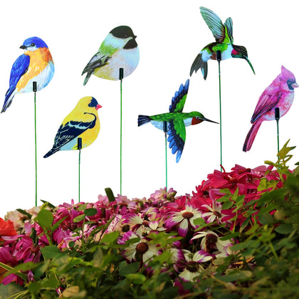 NWAMTFSYXW cardinal bird stake adds vibrant color to the garden