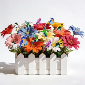 NWAMTFSYXW hummingbird stake brings dynamic color to planters