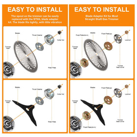 NWUCZW dual adapter kits improve compatibility across multiple straight shaft trimmers