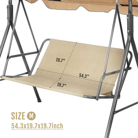 NXIEBFEK outdoor swing replacement fabric for 2/3 seater chairs