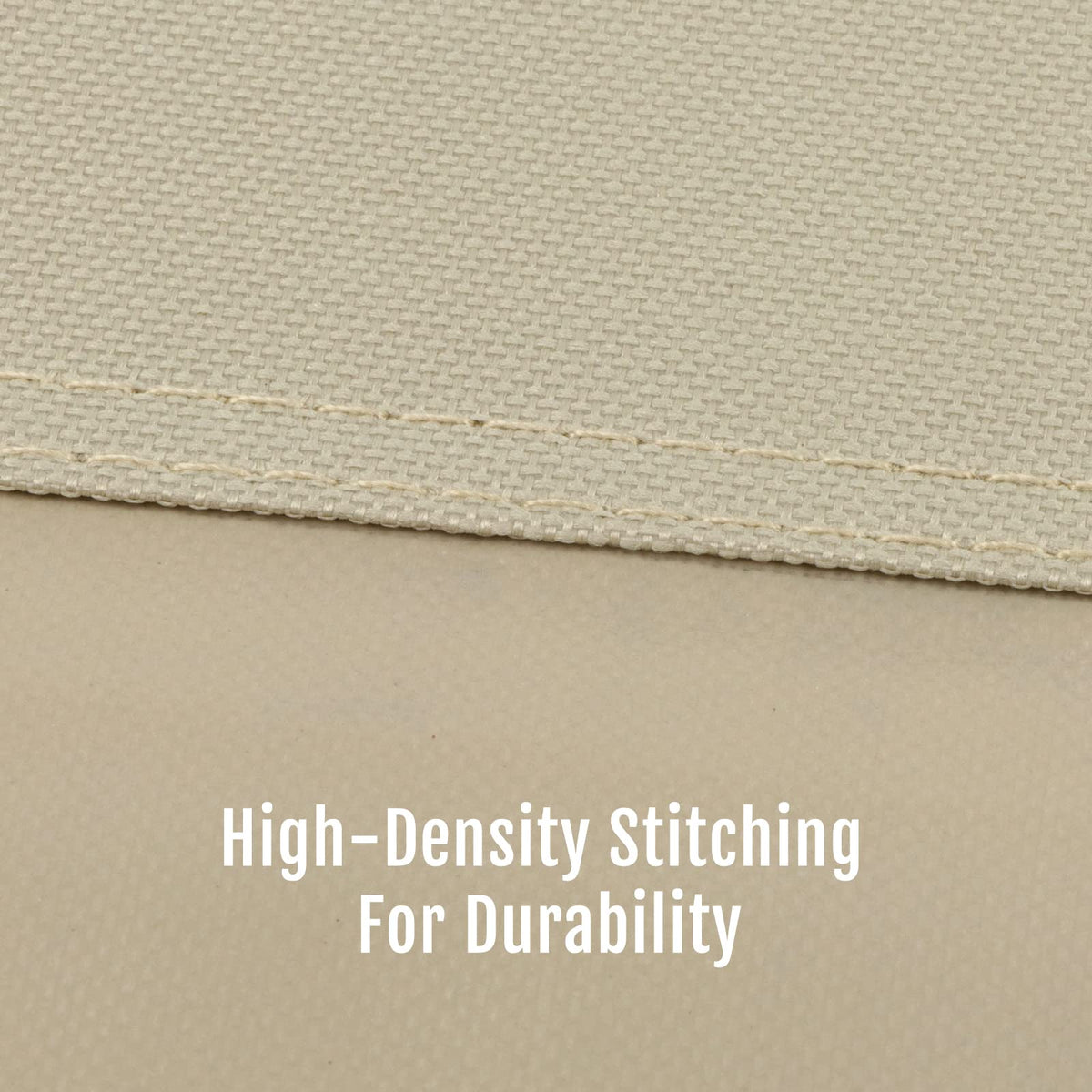 NXIEBFEK 600D Oxford fabric close-up showing reinforced stitching.
