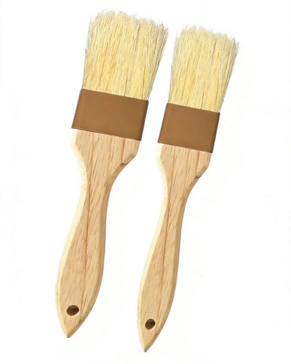 NXRACSH Pastry Basting Brush 1In applies precise egg wash for even browning.