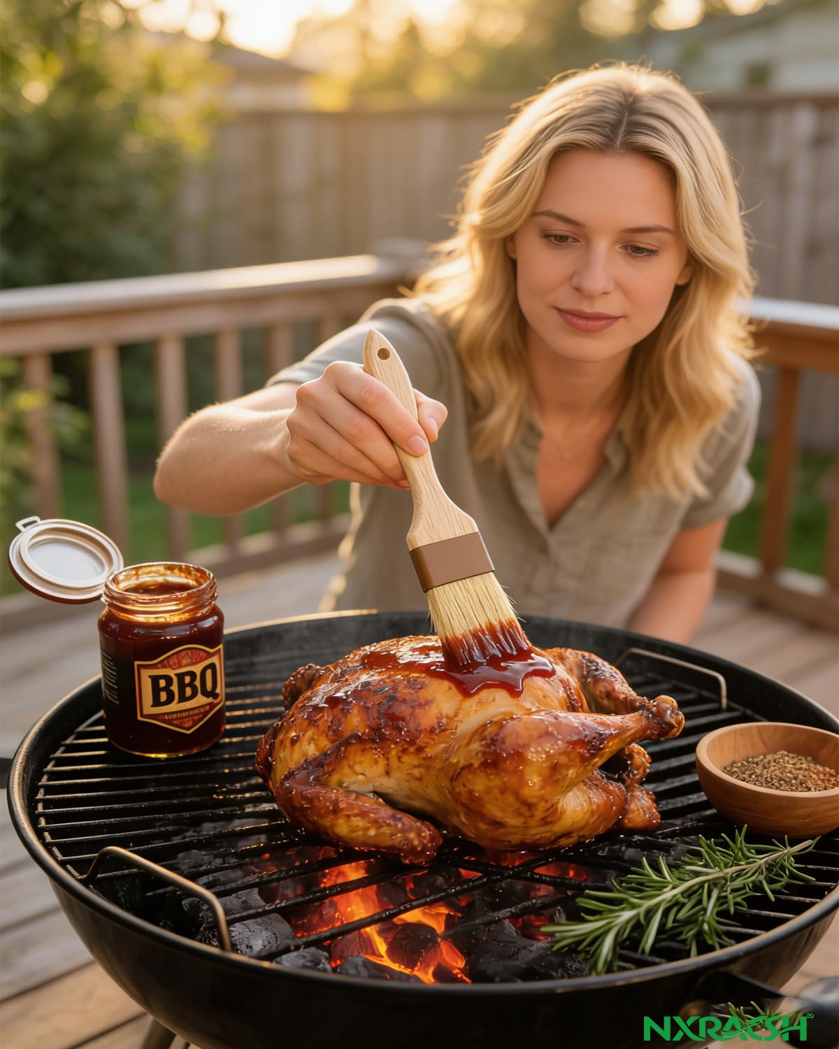 NXRACSH Pastry Basting Brush easy cleaning and odor-free use.